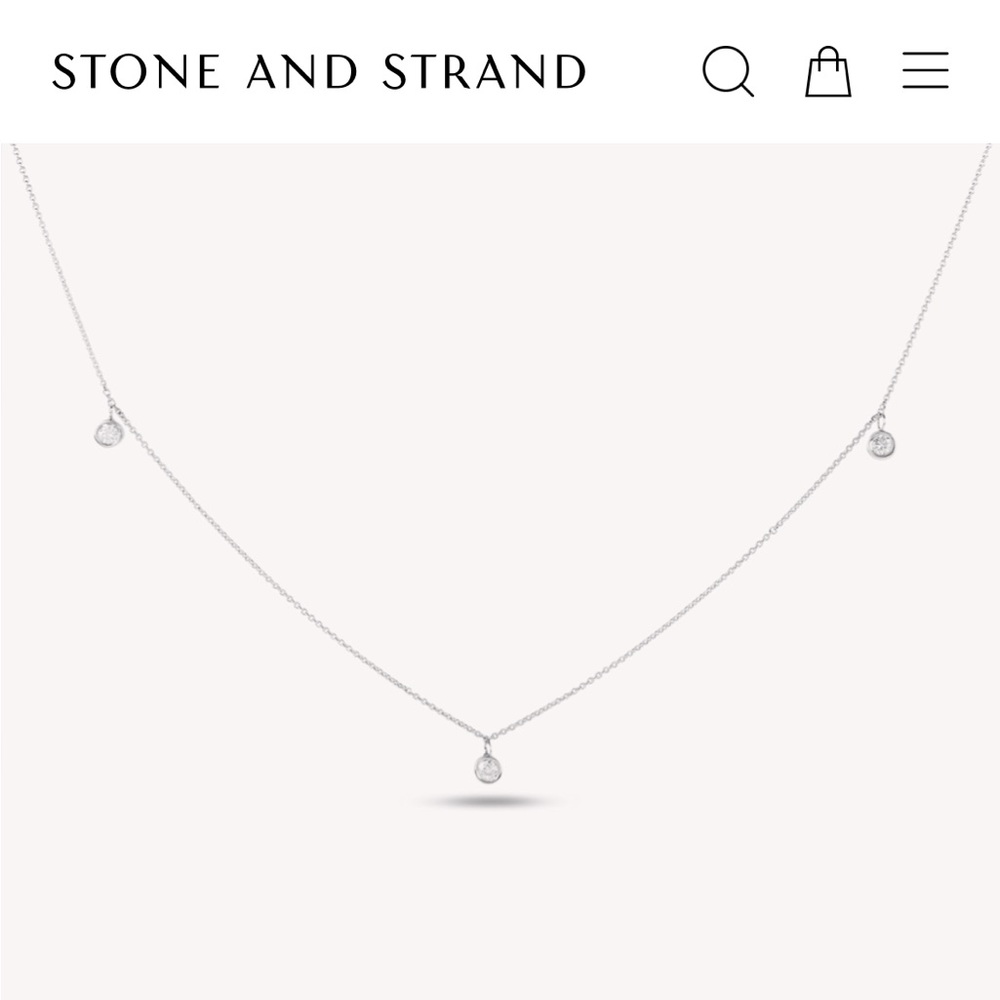 Stone and Strand Gold Diamond Choker